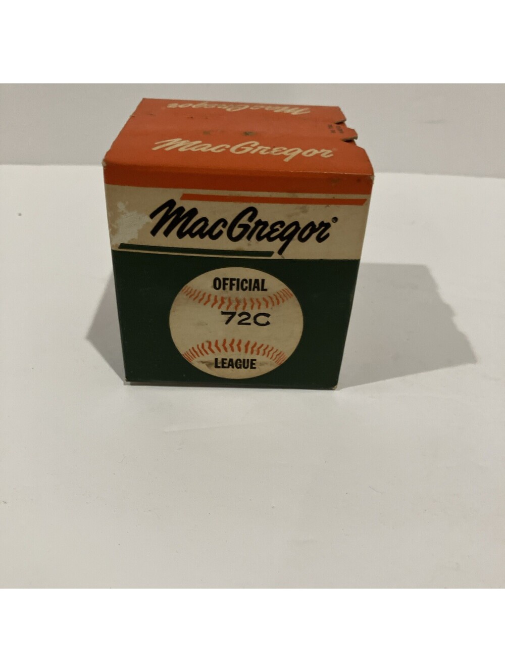 VINTAGE 1960’s MacGregor Baseball Official League 72C Original NEW in Box Sealed